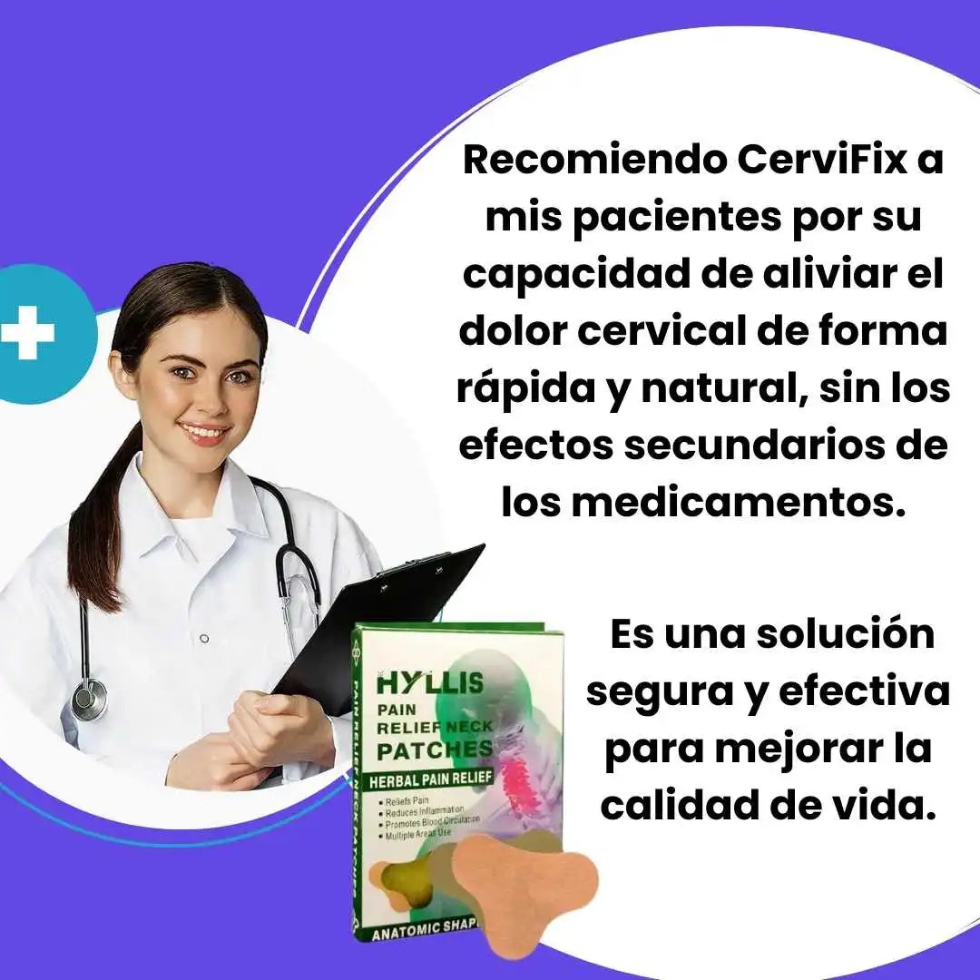 CERVI-Fix Parche herbal alivia dolor