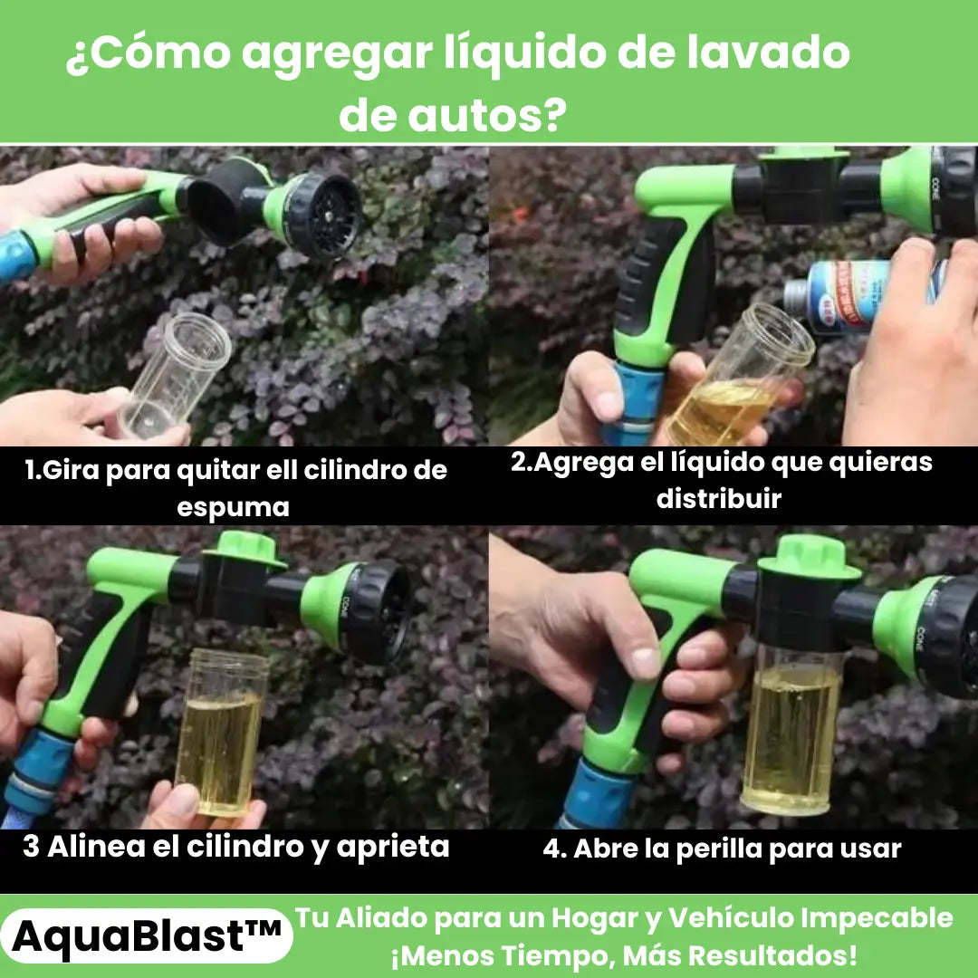 AquaBlast™ PISTOLA DE HIDROLAVADO