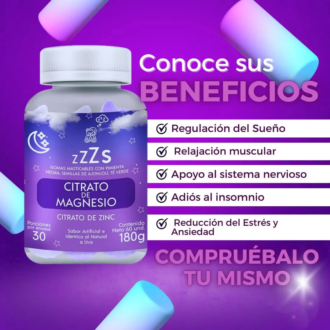 SleepyZ™ Gomitas de Citrato de Magnesio