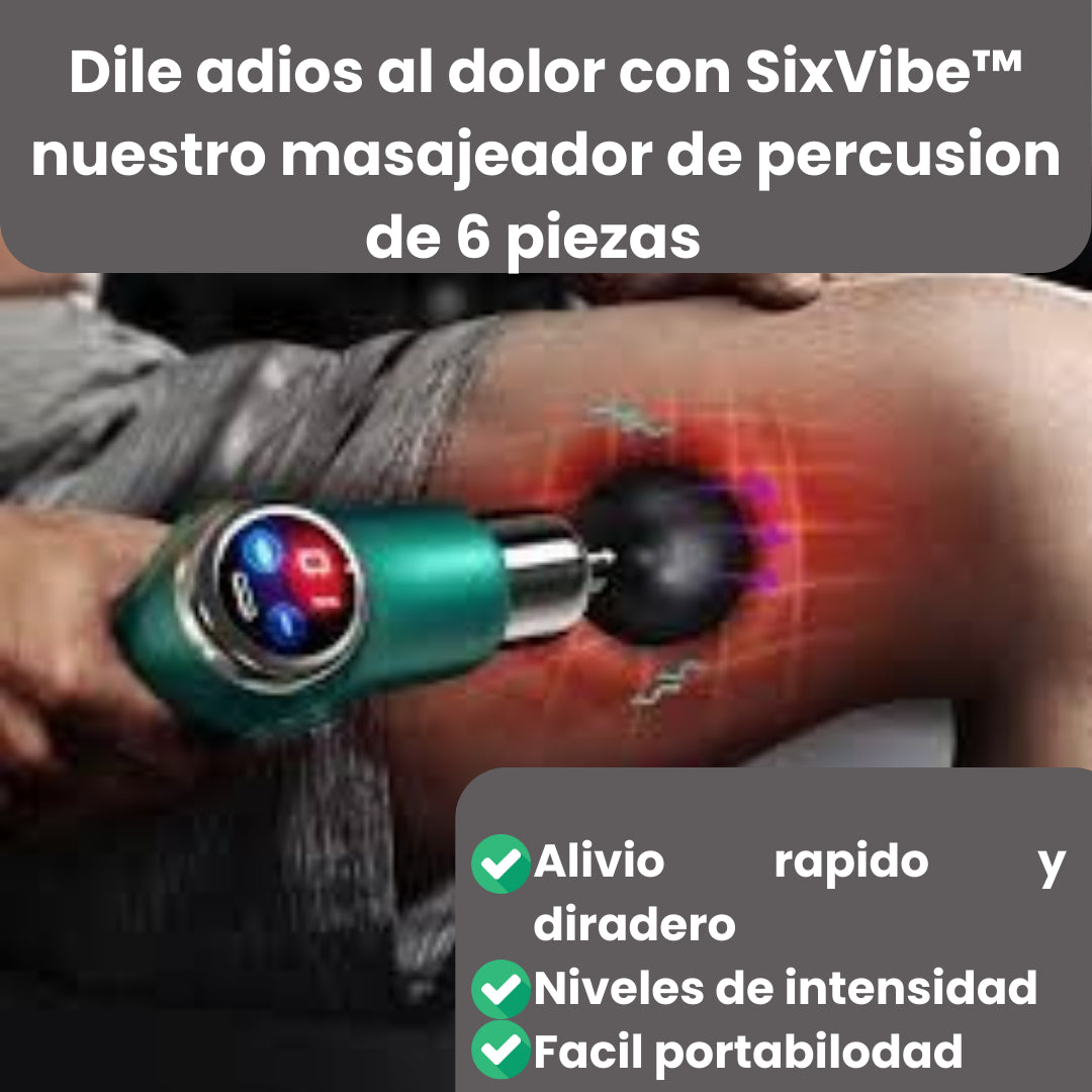 SixVibe™ Masajeador percusión 6 piezas