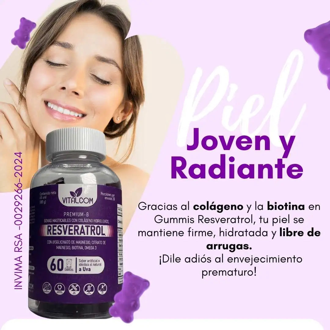 GOMITAS RESVERATROL VITALCOM X60