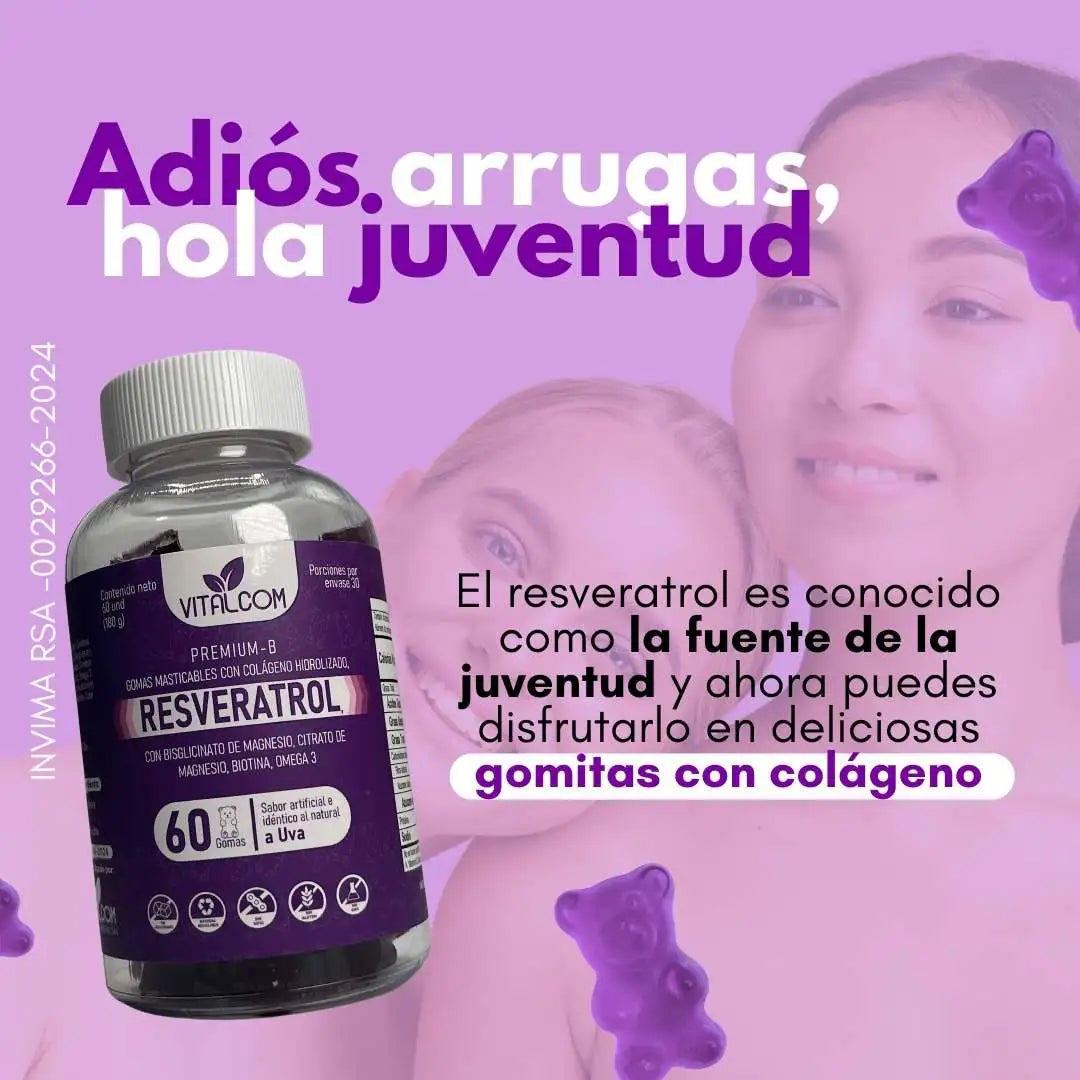 GOMITAS RESVERATROL VITALCOM X60