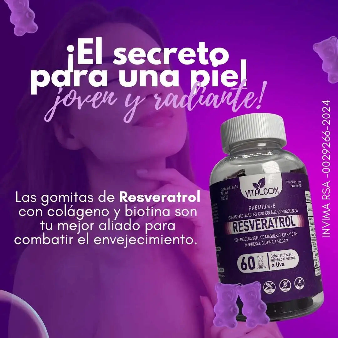 GOMITAS RESVERATROL VITALCOM X60