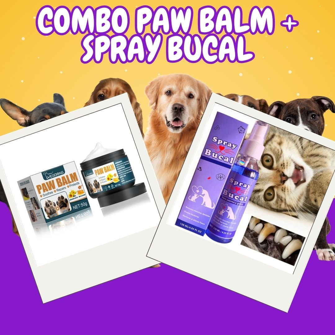 BALSAMO + SPRAY BUCAL PARA MASCOTAS