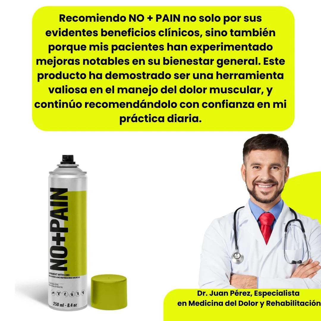 NO+PAIN™ SPRAY PARA EL DOLOR MUSCULAR