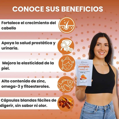Pumpkin Seed Oil -Aceite de Semillas de Calabaza