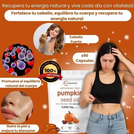 Pumpkin Seed Oil -Aceite de Semillas de Calabaza