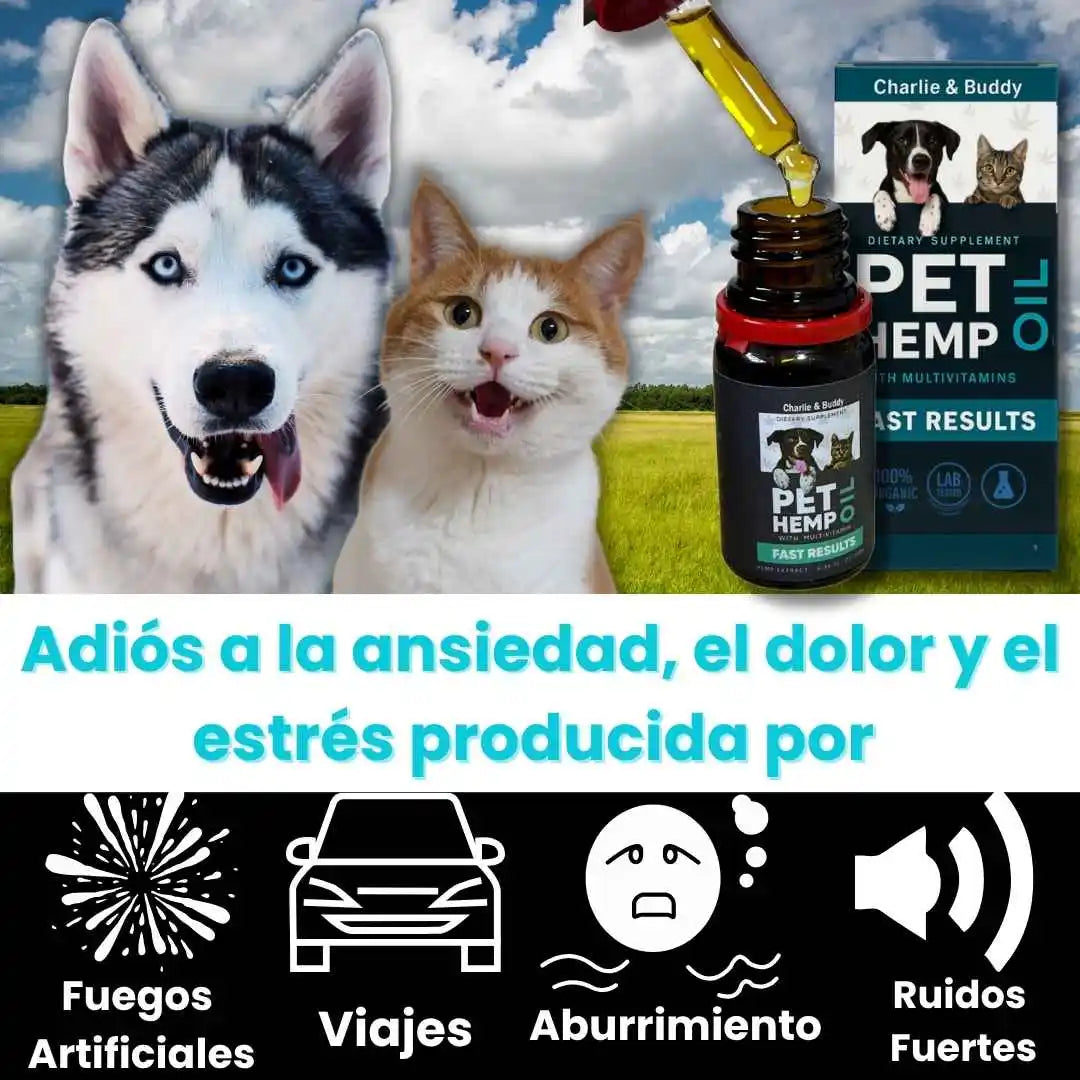 PET HEM OIL Adios al estres y ansiedad de tu Peludito