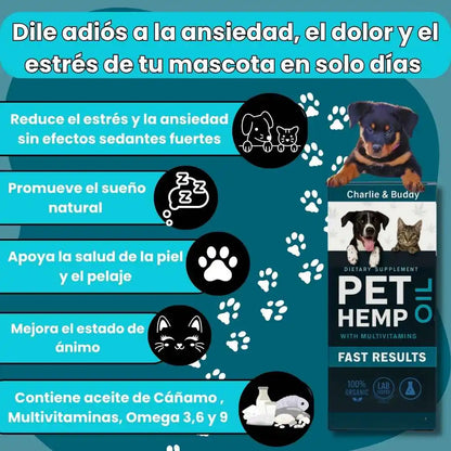 PET HEM OIL Adios al estres y ansiedad de tu Peludito