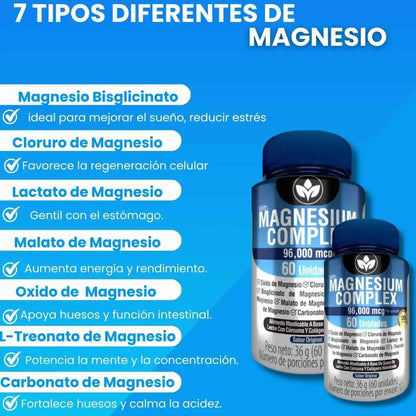 Magnesium Complex® 7 Tipos de Magnesio