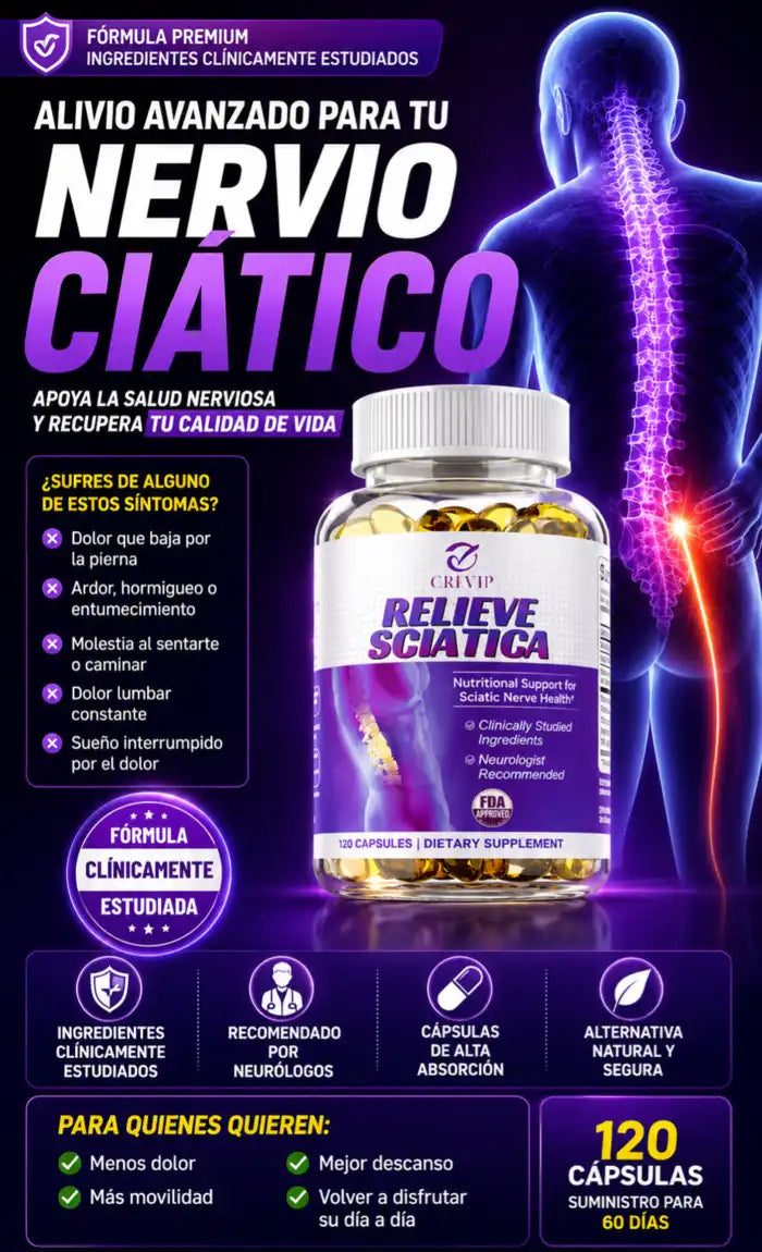 RELIEVE SCIATICA 120 CAPS NERVE HEALTH