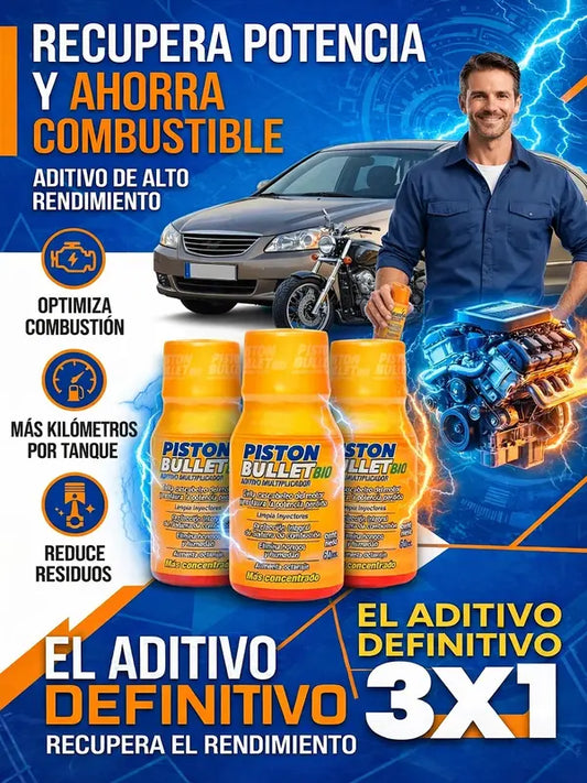 Piston Bullet™(Limpia tu motor)Paga 1 Lleva 3