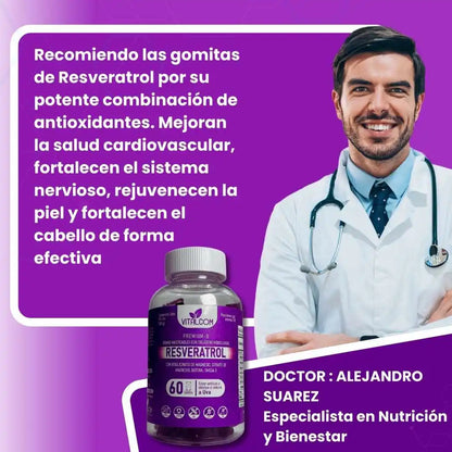 GOMITAS RESVERATROL VITALCOM X60