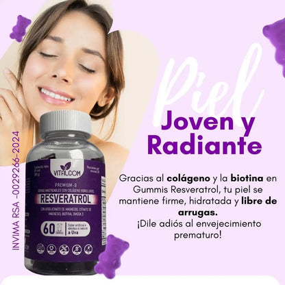 GOMITAS RESVERATROL VITALCOM X60