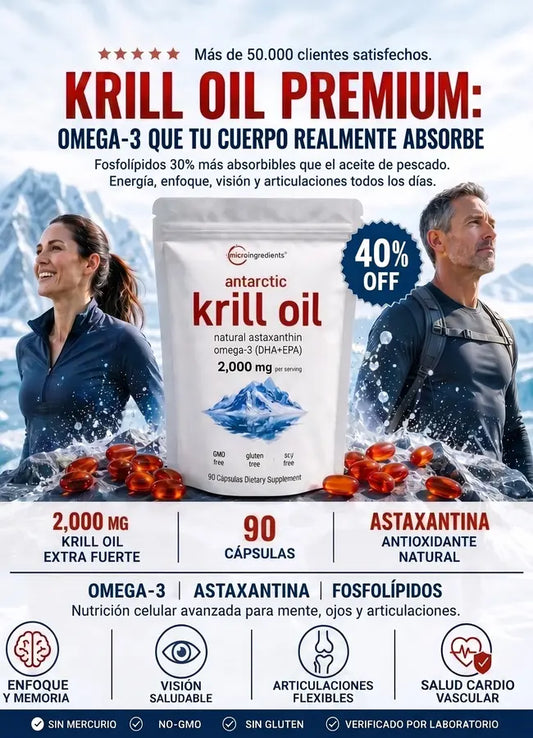 Krill Oil El componente que tu cerebro necesita